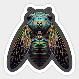 cool Cicada Insect Great Eastern Brood X USA 2024 Sticker